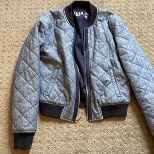 Gap quilted chambray jacket